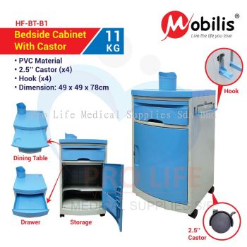 Mobilis Bedside Cabinet With Castor (HF-BT-B1)