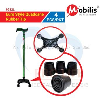 Mobilis (Spare parts) Euro Style Quadcane MO-9282L / MO-9288L(m) Rubber Tip (4 pcs/pkt)