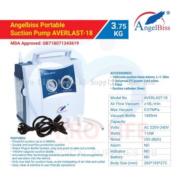 Angelbiss Portable Suction Pump AVERLAST-18