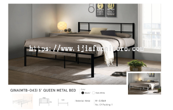 Gina (MTB-043) 5' Queen Metal Bed