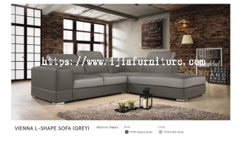 Vienna L-Shape Sofa (Grey)