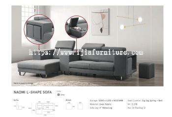 Naomi L-Shape Sofa