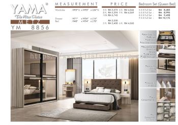 METZ YM - 8856 Bedroom Set (Queen Bed)