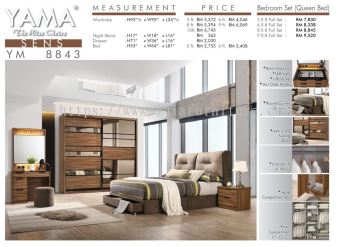 SENS YM - 8843 Bedroom Set (Queen Bed)