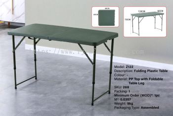 Folding Plastic Table - Z122