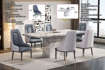 Fully Marble Dining Table - S020 | Dining Chair - DC2215