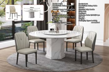 Fully Marble Dining Table - SL03 | Dining Chair DC211