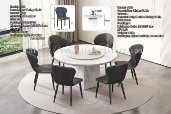 Fully Marble Dining Table - C019 | Dining Chair DC11