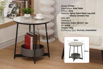 Side Table - STK82 (Grey)