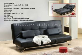 3 Seater Sofa Bed (PU) -  SB9215