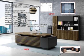 Executive Desk & File Cabinet - V6809 & V6161