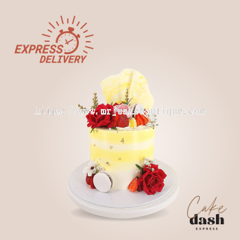 6" Fairy Style - Yellowish Flory Cake