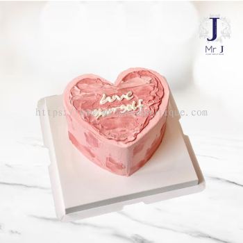 Korean Ins style | Tickled Pink Heart | For Her | Birthday Cake