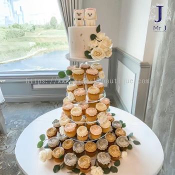 Wedding Cake & Cupcakes Set  