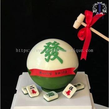 Knock- Knock Cake | Mahjong Birthday Cake 
