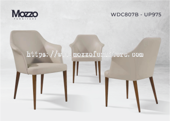 Dining Arm Chair  (Mozzo WDC807B-UP975 Kave Danai White Dining Armchair )