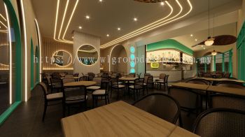 RESTAURANT INTERIOR DESIGN - SILVER - LT