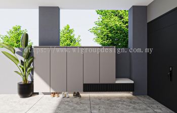 SHOES CABINET - SILVER - LTH