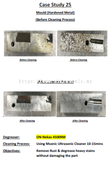 Ultrasonic Cleaning Case Studay 25 - Msonic Ultrasonic Cleaning 10-15 Mins