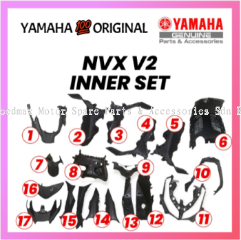 YAMAHA NVX155 V2 INNER BODY COVER SET 💯 ORIGINAL YAMAHA HLY