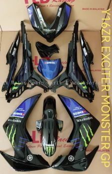 Y16ZR YAMAHA BODY COVER SET EXCITER MONSTER GP WITH SIAP STICKER TANAM