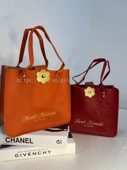 Leather Handbag Leather Gift Bag Tote gift bag 皮质伴手礼手拎包