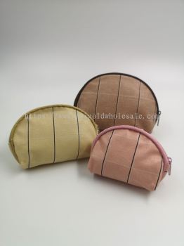 UNIGOLD 3 IN 1 PURSE (S,M,B=1SET) Half Round Pouch ZIP BAG Beg Zip Tiga Dalam Satu Bag Zip Barang Kemas