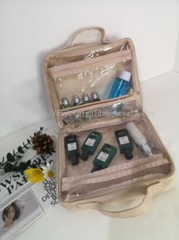 UNIGOLD Luxury Cosmetic Bag Waterproof 21x25.5x10.5cm Makeup Bag Travel Portable Cosmetic Bag Portable Wash Bag