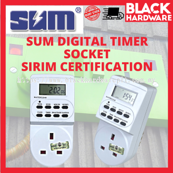 Sum 7days 240v Digital Keyboard Clock Manual British Standard 3Pin Plug In Charge Power Connect Sock