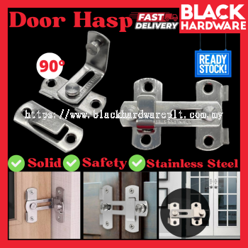 Stainless Steel Anti Swivel Swing Sliding Folding Cage Door Latch Bolt Lock Clip Pintu Kayu Lipat Selak Mangga Kunci