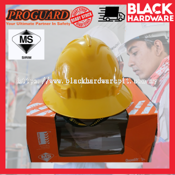 Proguard Full Brim Safety Helmet - Yellow - Sirim Certified