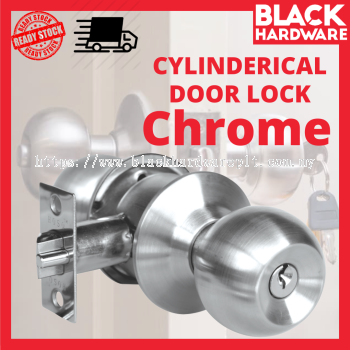 Cylinder Door Lock - Chrome