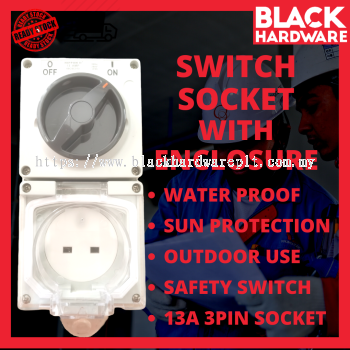 Switch Socket with Enclosure 13Amp