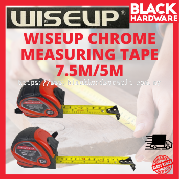 WISEUP CHROME MEASURING TAPE 7.5M/5M