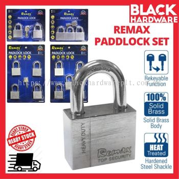 Black Hardware REMAX Safety Door Lock Padlock Heavy Duty Lock Pintu Rumah Mangga Kunci ͷ  Outdoor Padlock Waterproof