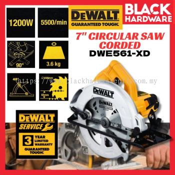 Black Hardware DEWALT Circular Saw Machine Wood Cutter Machine Mesin Potong Kayu Pemotong Kayu Elektrik Plywood Cutter