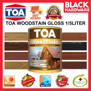 Black Hardware TOA Wood Stain Shellac Syelek Cat Kayu Kilat Kilas Air Varnish Kayu Cat Rumah Kayu Cat Pintu Kayu 木漆 Wood