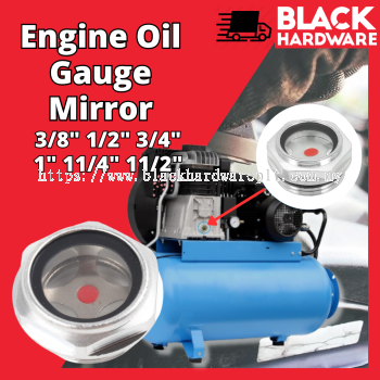Black Hardware Oil Lvel Gauge Glass Oil Viewer Oil Level Sightseeing Air Compressor Oil Level Gauge Oil Mirror  Engine O