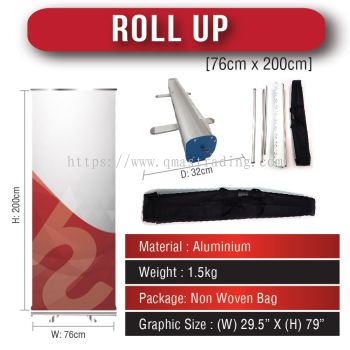 Roll Up Stand 76cm X 200cm