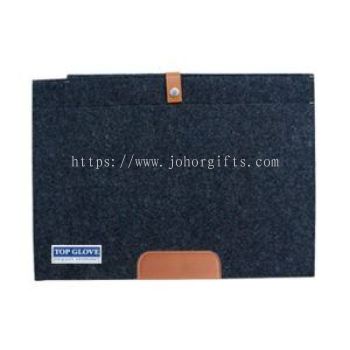 13" Premium Wool Felt Strap MacBook Sleeve