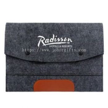 Premium 13 Felt PU Two Compartment iPad Sleeve