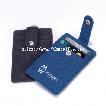 Korea Fabric ID Holder with Snap Closure