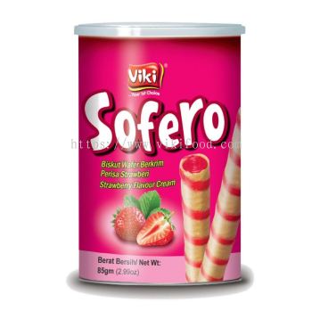 Sofero Wafer Rolls 85g - Strawberry Flavour