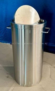 CUSTOMISE STAINLESS STEEL DUSTBIN