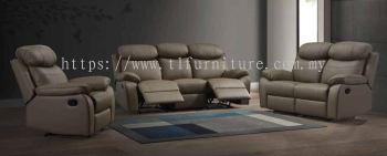 Caccini 3RR+2RR+1R Half Leather Sofa Set