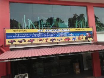 SHOPLOT ZIGZAG BANNER PRINTING & INSTALLAED AT TAMING JAYA, TAMAN KENCANA, NILAI, ROMPIN, NEGERI SEMBILAN