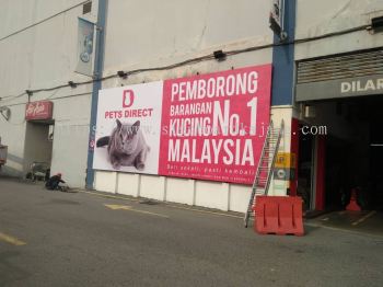 OUTDOOR WALL BUILDING ZIGZAG BANNER PRINTING & INSTALLAED AT KLANG, KAPAR, SETIA ALAM, BATU BELAH, SELANGOR