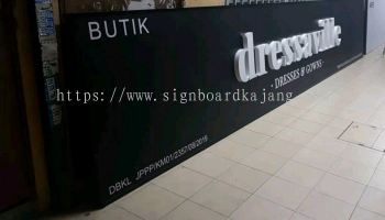 3D Box Up LED Frontlit SIGNBOARD, Dressaville, Taman Desa