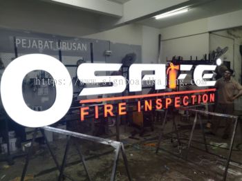 O SAFE FIRE INSPECTION 3D LED SIGNAGE 