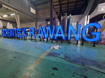 Signboard Rawang Scientex, Scientex Rawang, Aluminium 3D Box Up Led Lettering